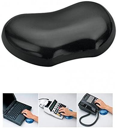 Fellowes Reposamuñecas Gel Crystal Negro